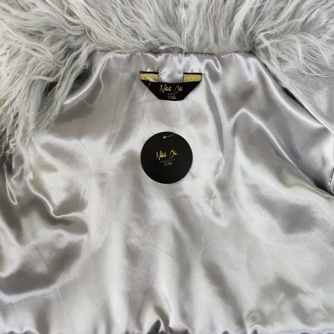 Oversized Cropped Real Mongolian Lamb Jacket- 14 Inches Long