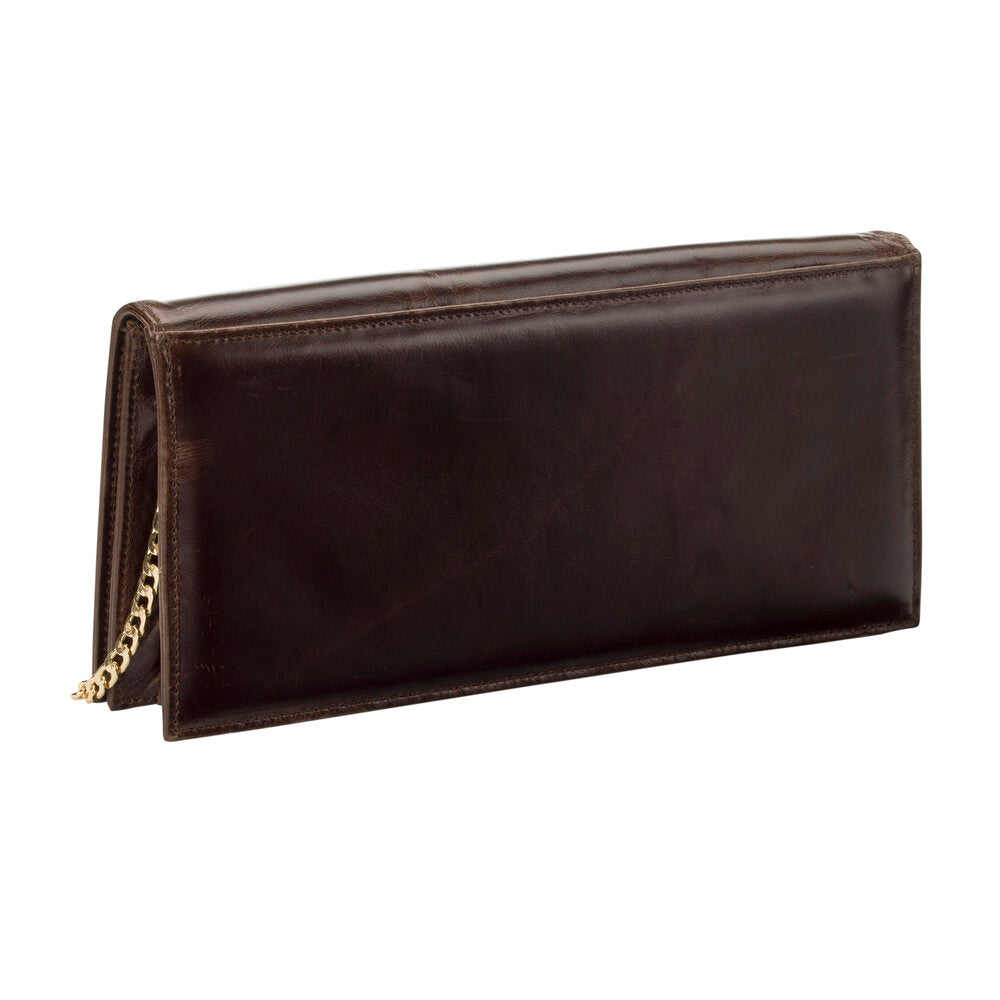 Women’s Genuine Leather 3 Way Clutch Purse Worn as a Shoulder, Under Arm or Crossbody bag.