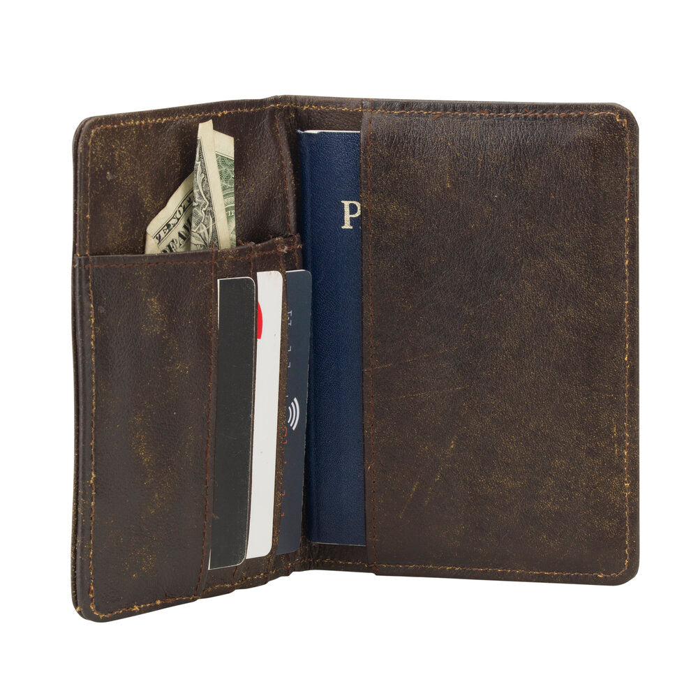 Women's Passport holder with storage for credit cards and money