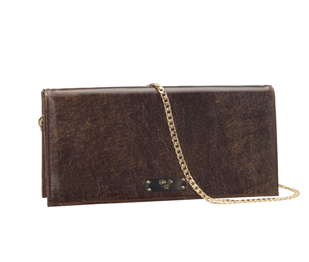 Women’s Genuine Leather 3 Way Clutch Purse Worn as a Shoulder, Under Arm or Crossbody bag.